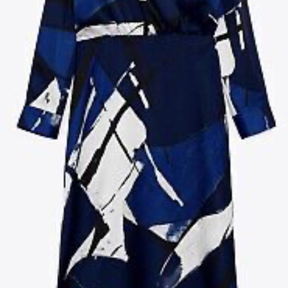 NWT Zara Abstract Printed Dress Sz. L - Picture 5 of 6